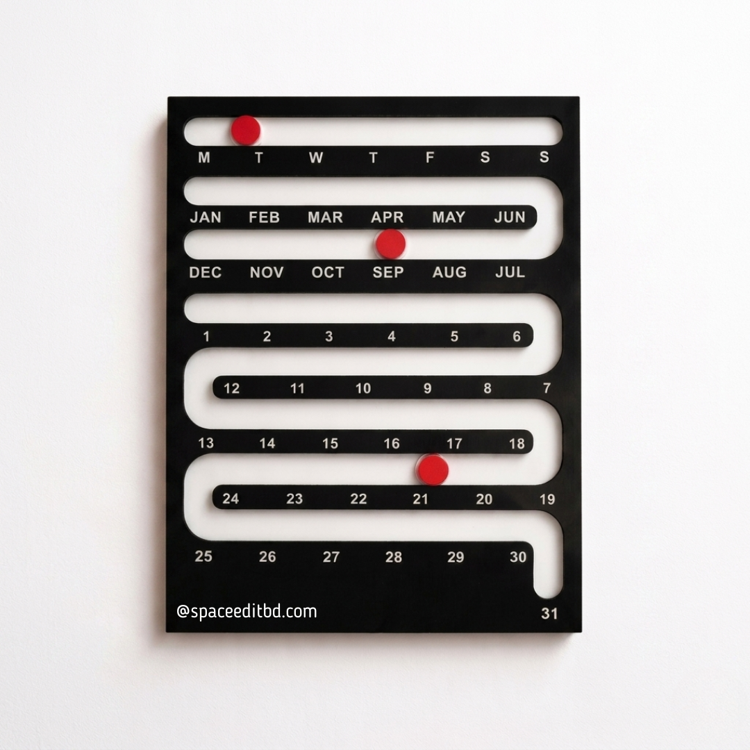 Sliding wall calendar